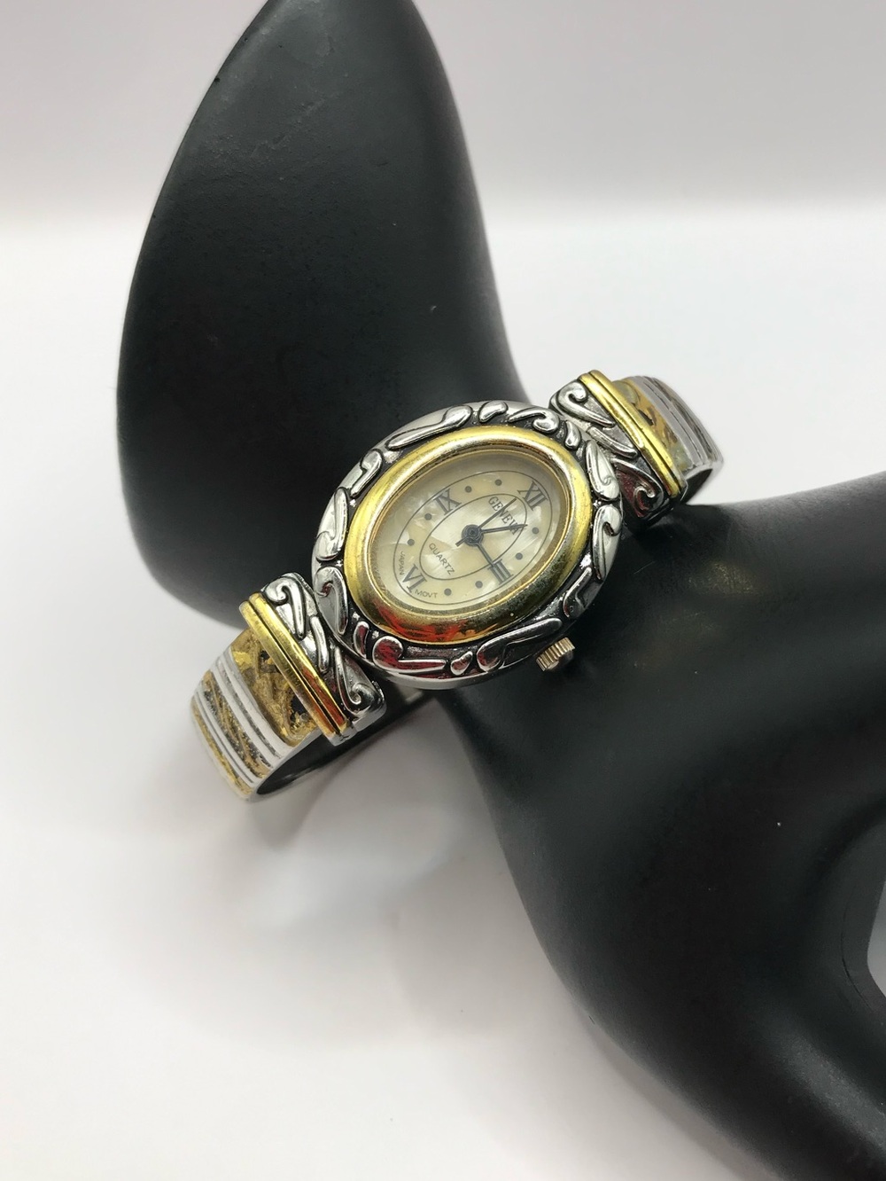 Geneva Two-Tone Gold and Silver-Tone Oval Bracelet Watch - Picture 2 of 6